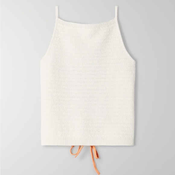 Wilfred Phair Cream Knit high neck tank with open back detail - Picture 2 of 8